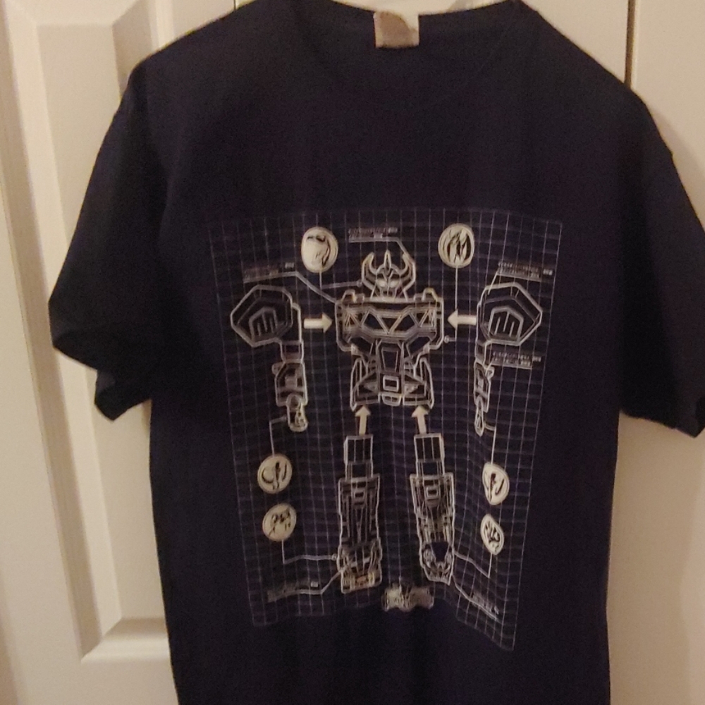 Mighty Morphin Power Rangers Mens T Shirt. Size M.